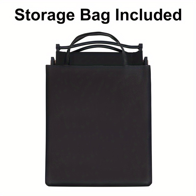   for adults with handle and storage bag large size 264lbs load bearing collapsible outdoor furniture for leisure beach picnic hiking fishing color black details 3