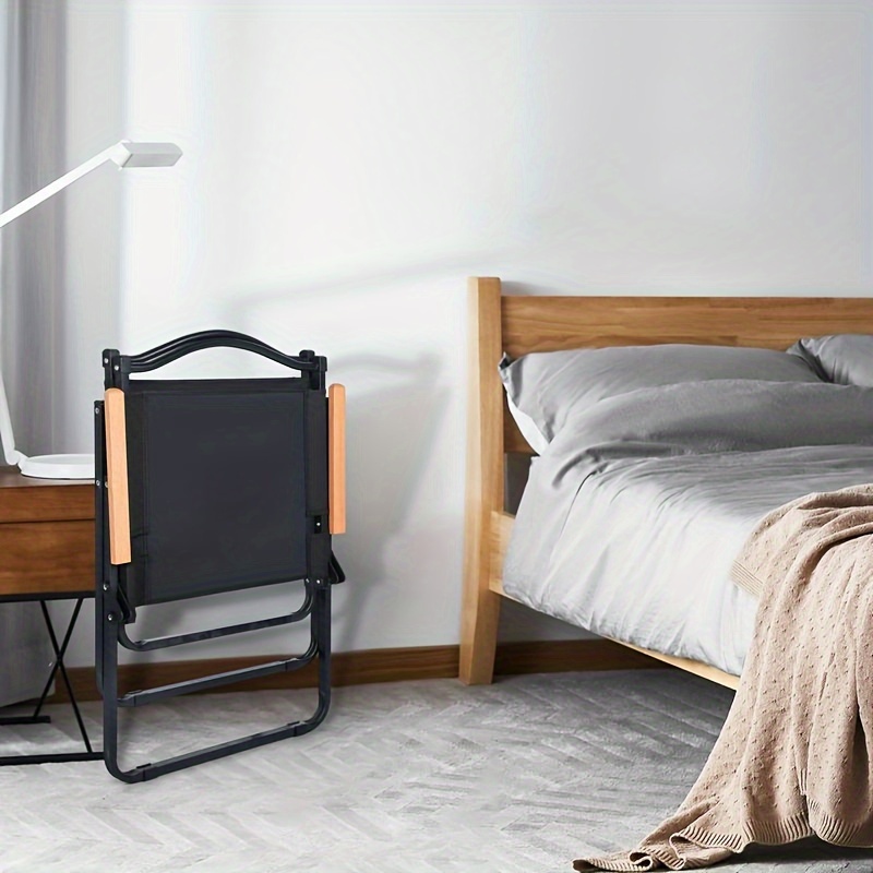   for adults with handle and storage bag large size 264lbs load bearing collapsible outdoor furniture for leisure beach picnic hiking fishing color black details 6