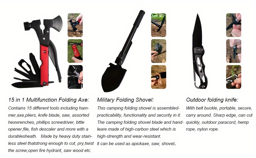 survival kit 290pcs survival gear first aid kit emergency tent camping essentials emergency kit accessories for earthquake outdoor adventure hiking for men women details 2