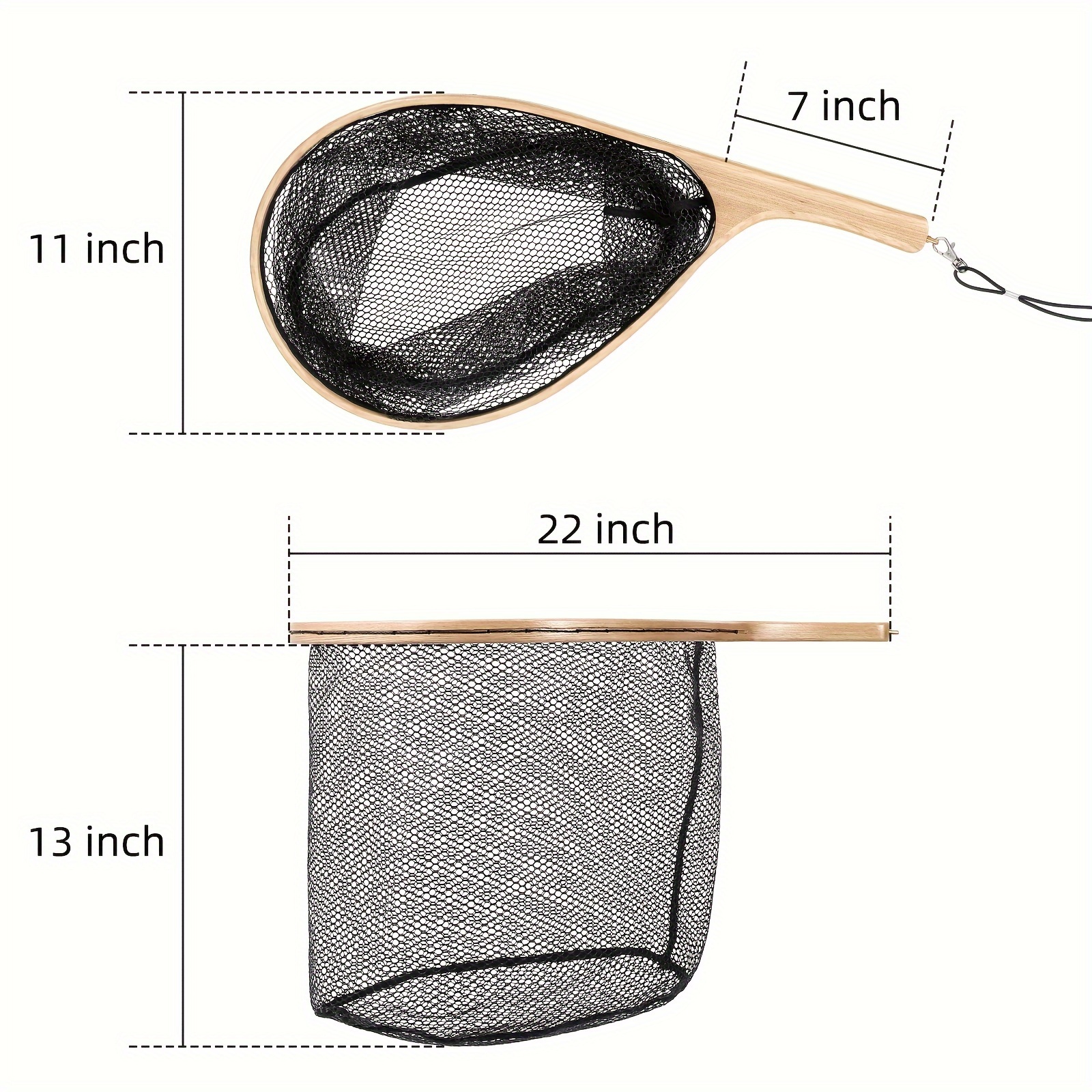 portable and practical fishing nets with handles simple design for versatile   details 4