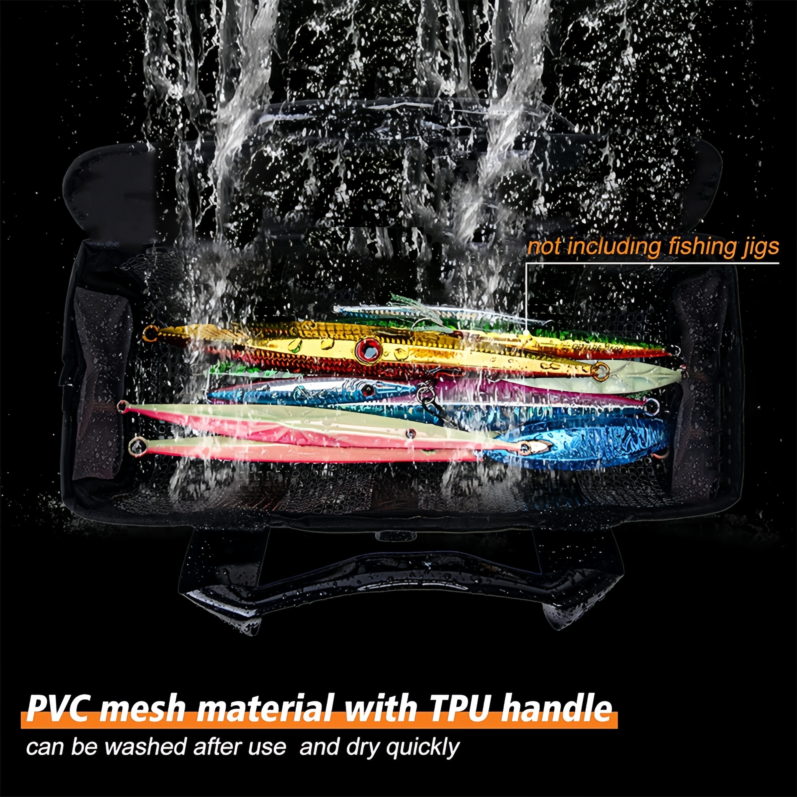 1pc fishing gear bag bag portable bag sea fishing boat fishing gear accessory bag flushable details 2