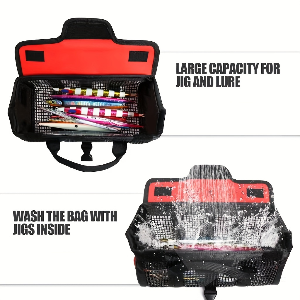 1pc fishing gear bag bag portable bag sea fishing boat fishing gear accessory bag flushable details 3