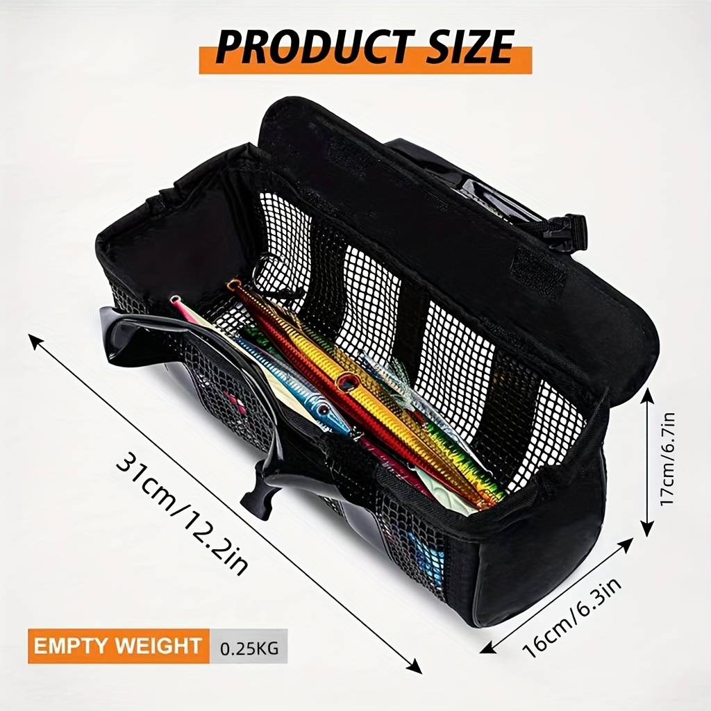 1pc fishing gear bag bag portable bag sea fishing boat fishing gear accessory bag flushable details 4